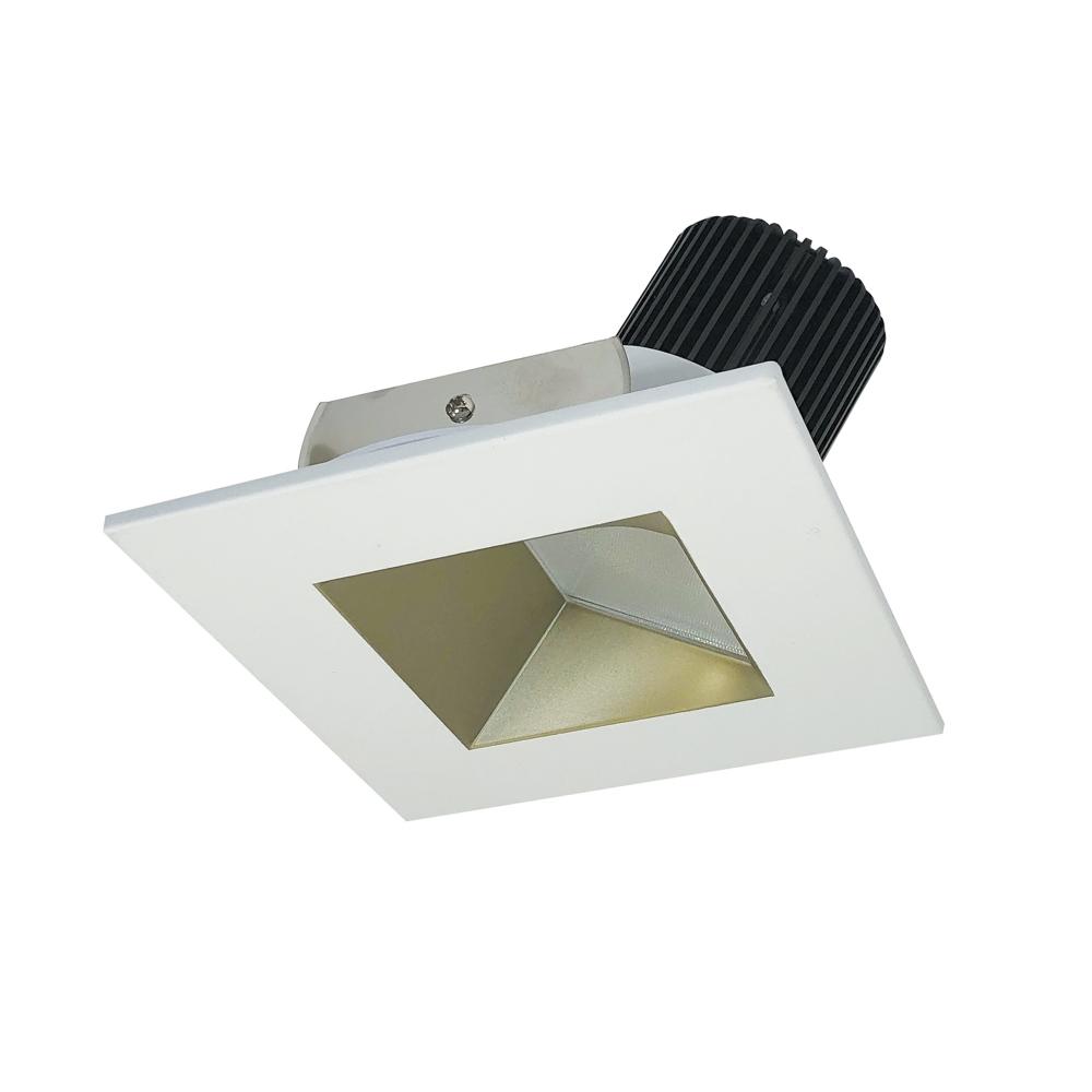 4" Iolite LED Square Wall Wash, 1000lm / 14W, 2700K, Champagne Haze Reflector / Matte Powder