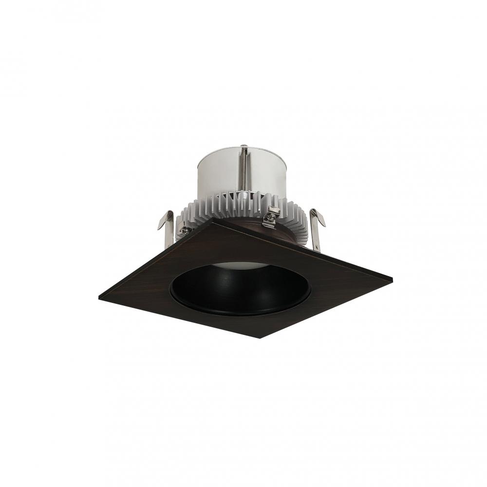 4" Cobalt Click Square Retrofit Reflector with Round Aperture, 1000lm / 12W, 3500K, Bronze