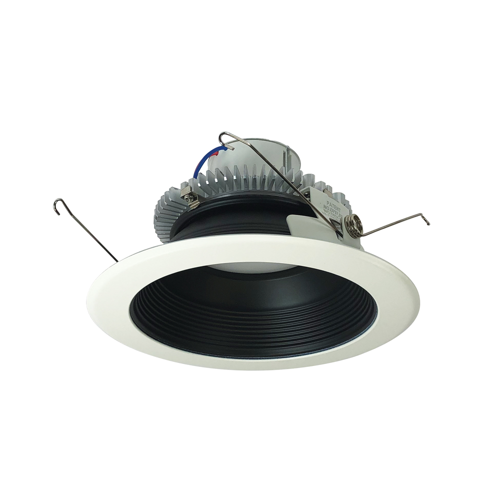 6" Cobalt Click Round Retrofit Baffle, 750lm / 10W, 4000K, Black Baffle / White Flange