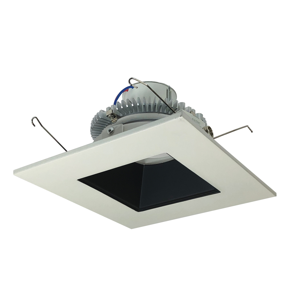 6" Cobalt Click Square Retrofit Reflector with Square Aperture, 1000lm / 12W, 4000K, Black