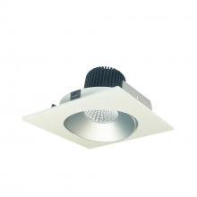 Nora NIO-4SC50XHW - 4" Iolite LED Square Adjustable Cone Reflector, 800lm / 14W, 5000K, Haze Reflector / White