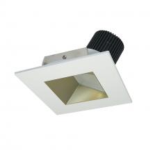 Nora NIO-4SW27XCHMPW/10 - 4" Iolite LED Square Wall Wash, 1000lm / 14W, 2700K, Champagne Haze Reflector / Matte Powder