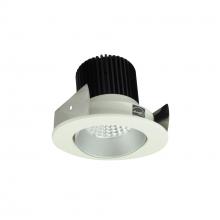 Nora NIOB-2RC50XHW - 2" Iolite LED Round Adjustable Cone Reflector, 800lm / 14W, 5000K, Haze Reflector / White Flange