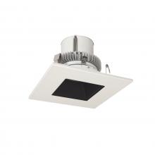 Nora NLCBC2-45630BW/A - 4" Cobalt Click Square Retrofit Reflector with Square Aperture, 750lm / 10W, 3000K, Black