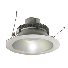 Nora NLCBC2-65130HZW/10LE4EM - 6" Cobalt Click Round Retrofit Reflector, 1000lm / 12W, 3000K, Haze Reflector / White Flange,