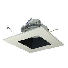 Nora NLCBC2-65635BW/A - 6" Cobalt Click Square Retrofit Reflector with Square Aperture, 750lm / 10W, 3500K, Black