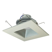 Nora NLCBC2-65627HZW/10LE4 - 6" Cobalt Click Square Retrofit Reflector with Square Aperture, 1000lm / 12W, 2700K, Haze