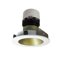 Nora NPR-4RNDC27XCHMPW - 4" Pearl LED Round Retrofit Reflector, 1000lm / 12W, 2700K, Champagne Haze Reflector / Matte