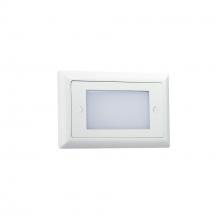 Nora NSW-672/30W - Mia Die-Cast Mini LED Step Light w/ Frosted Lens Face, 74lm, 1.5W, 3000K, White, 120-277V