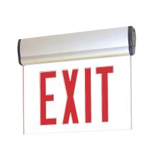 Nora NX-810-LEDRCA - EXIT ADJ AC 1F RED/CLR ALUM