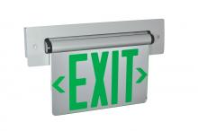 Nora NX-813-LEDG2MA - EXIT REC ADJ AC 2F GRN/MIR ALU