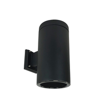 Nora NYLS3-6W1L635NC12BBB - 6" Sapphire III Wall Mount Black Cylinder, Black Reflector/Black Flange, 120-277; 0-10V Dimming,