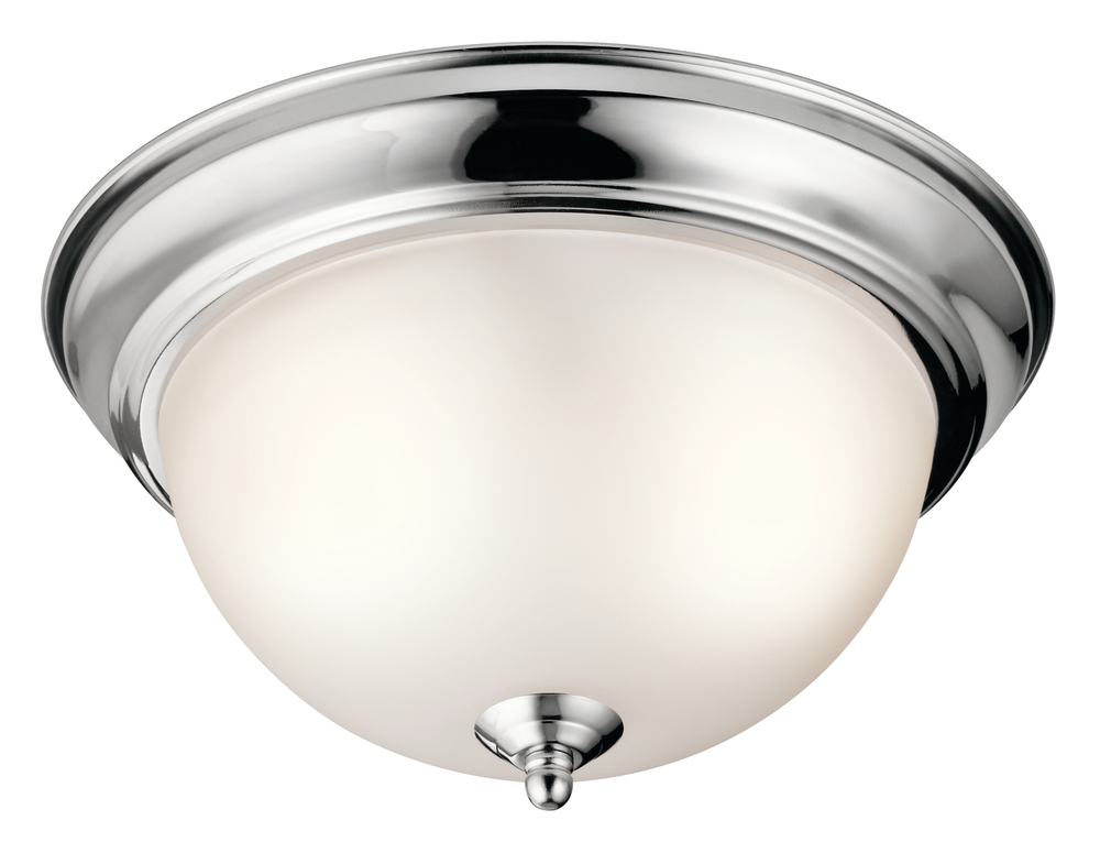 11.25" 2 Light Flush Mount Chrome