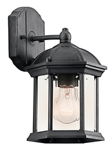 Kichler 49183BK - Barrie Outdoor Wall 1Lt