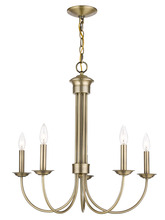 Livex Lighting 42685-01 - 5 Lt AB Chandelier