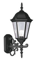 Livex Lighting 7556-04 - 1 Light Black Outdoor Wall Lantern