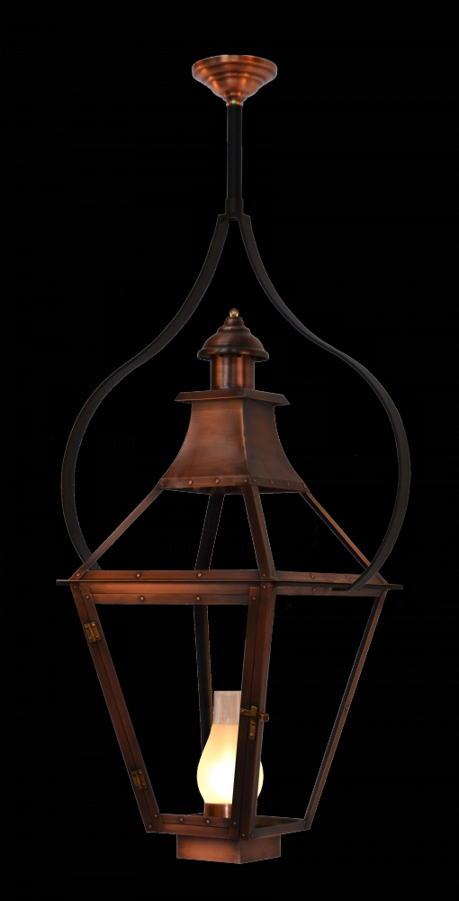 Creole Gas and Electric Copper Lanterns by The CopperSmith