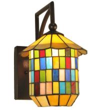 Meyda Green 132717 - 7.5" Wide Meyer Lantern Wall Sconce