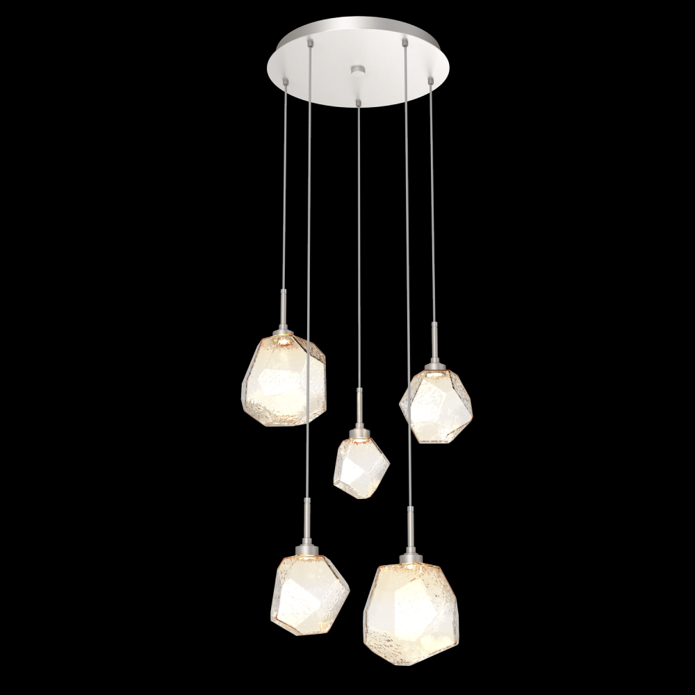 Gem Round 5pc Multi-Pendant