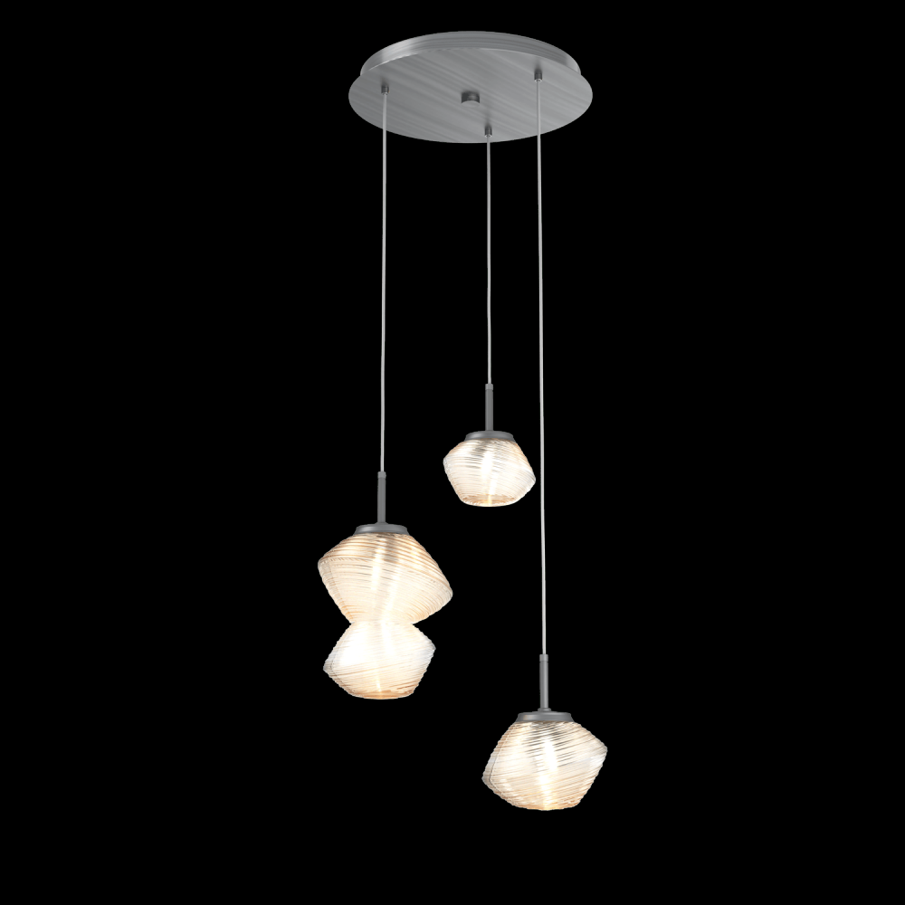Mesa Round 3pc Multi-Pendant