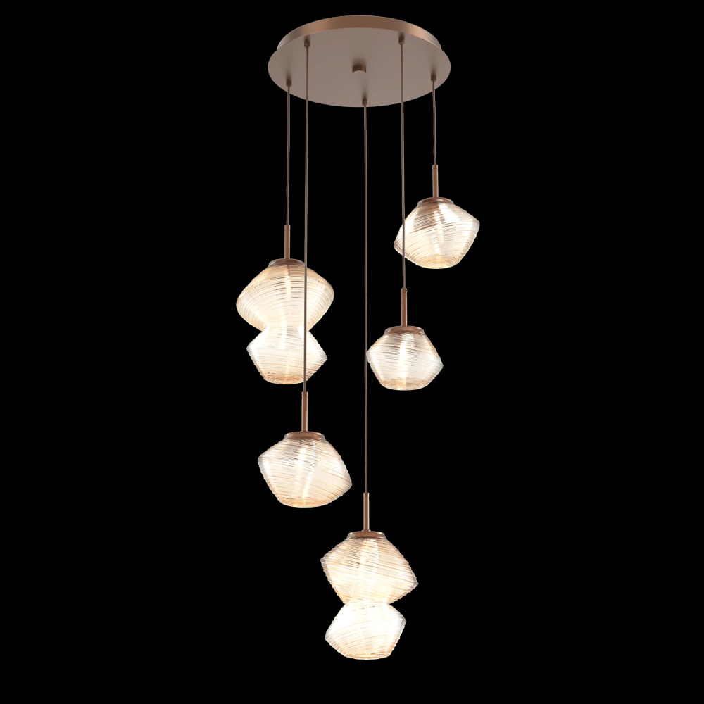 Mesa Round 5pc Multi-Pendant