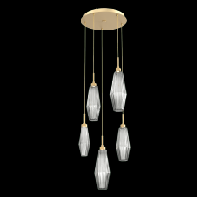Hammerton CHB0049-05-GB-RS-C01-L3 - Aalto Round 5pc Multi-Pendant