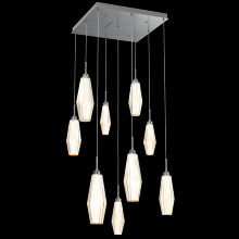 Hammerton CHB0049-09-GM-RA-C01-L3 - Aalto Square 9pc Multi-Pendant