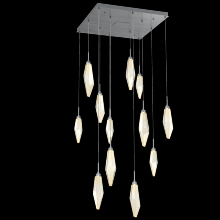 Hammerton CHB0050-12-GM-CA-C01-L3 - Rock Crystal Square 12pc Multi-Pendant
