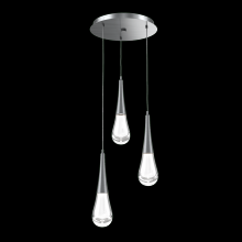 Hammerton CHB0078-03-GM-C-C01-L1 - Raindrop Round 3pc Multi-Pendant