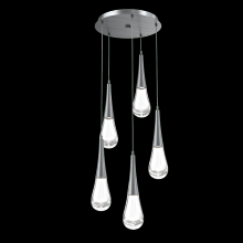 Hammerton CHB0078-05-GM-C-C01-L1 - Raindrop Round 5pc Multi-Pendant