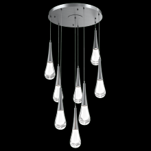 Hammerton CHB0078-08-GM-C-C01-L1 - Raindrop Round 8pc Multi-Pendant