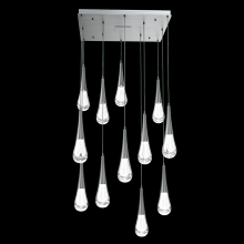 Hammerton CHB0078-12-GM-C-C01-L1 - Raindrop Square 12pc Multi-Pendant