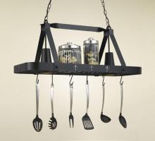 Hi-Lite MFG Co. H-42Y-D-BK01/A-SIL - POT RACK COLLECTION