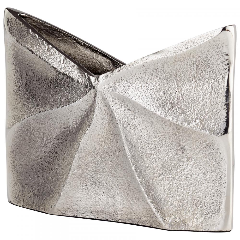 Clarice Vase Raw Nickel - Small