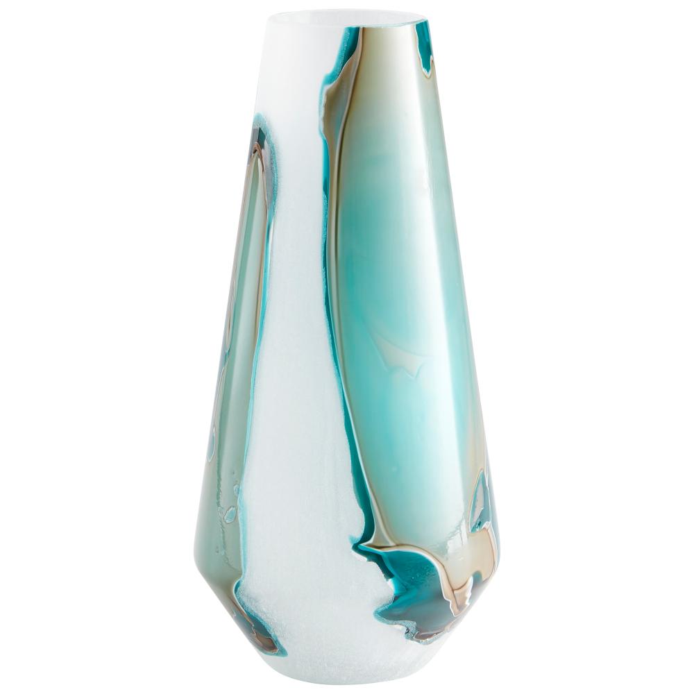 Tall Ferdinand Vase Green And White
