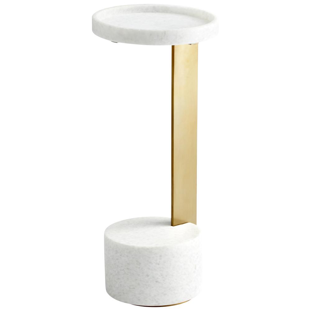 Kodiak Side Table Gold & White