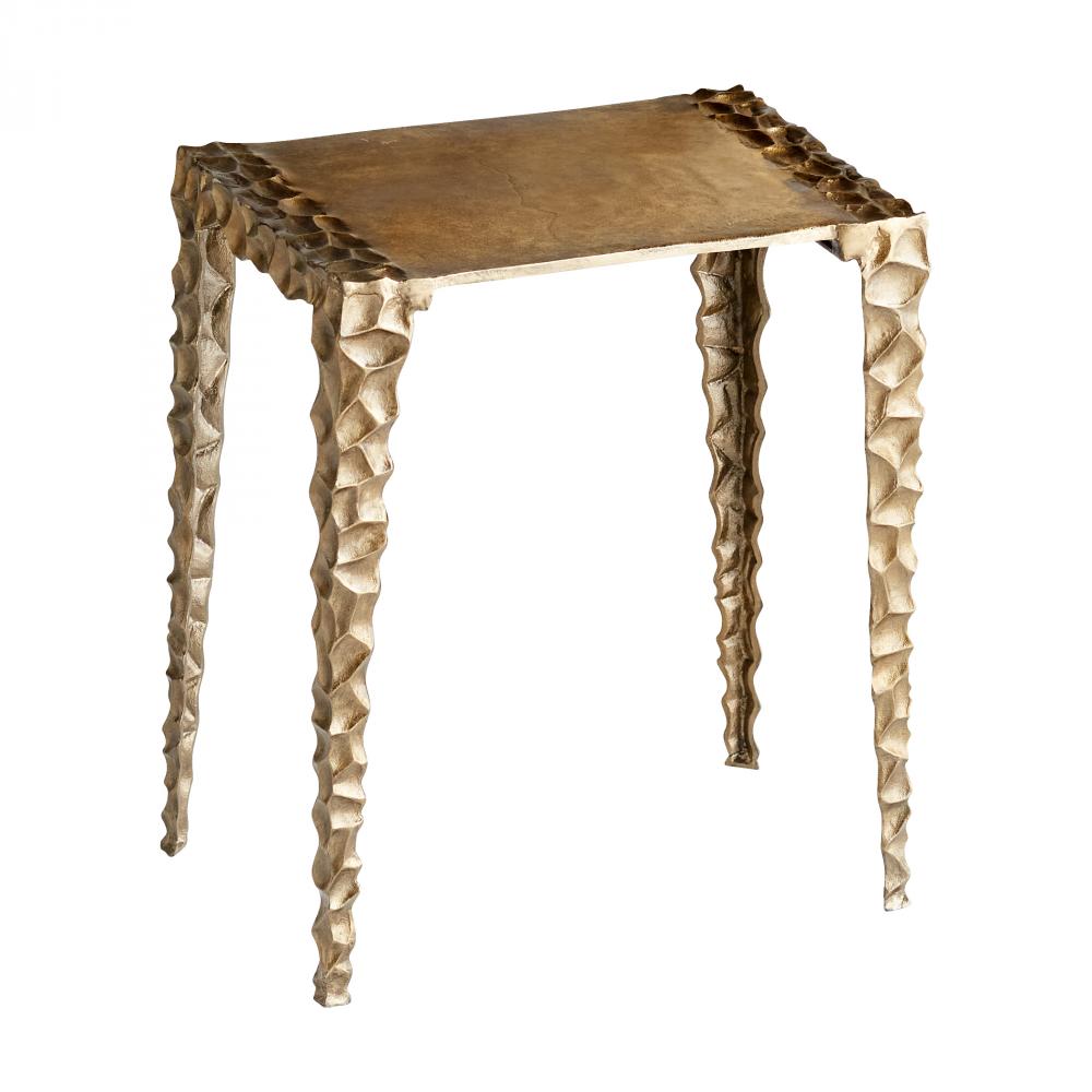 Imprint Side Table Antique Brass