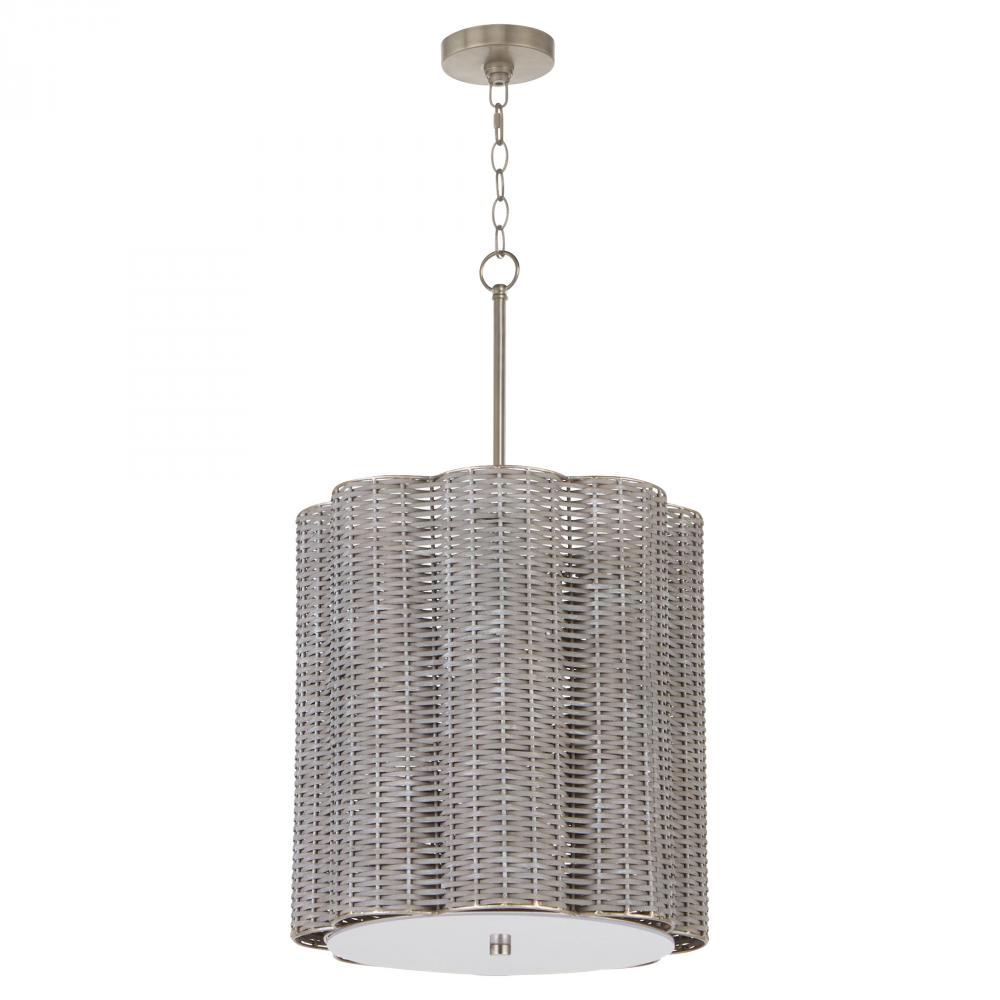 Boracay Pendant Brushed Grey - Nickel