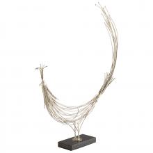 Cyan Designs 09578 - Racket Tailed Sculpture Antique Silver Leaf