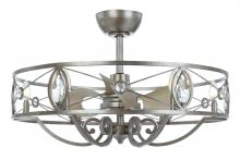 Maxim 60013SM - Solitaire 6-Light LED Chandelier with Fan