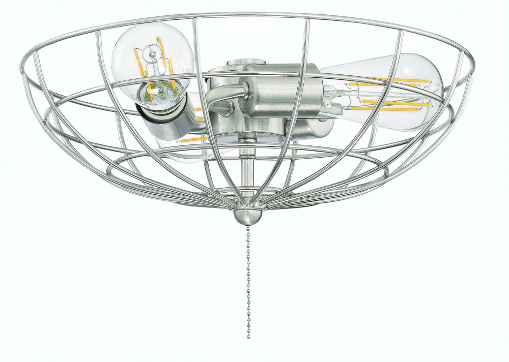 Caged Bowl w/3x4w LED, Damp Rated