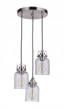 Craftmade 53692-BNK - 3 Light Pendant