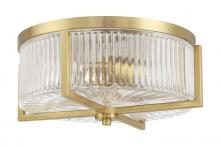 Craftmade 60183-SB - Whittley 3 Light Flushmount in Satin Brass