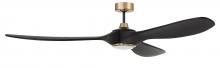 Craftmade EVY84FBSB3 - 84"  Ceiling Fan w/DC Motor, w/Blades & LED Light Kit, Damp Rated