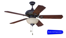 Craftmade MI52AGVM - 52" Ceiling Fan w/Amber Frost Bowl, Blade Options