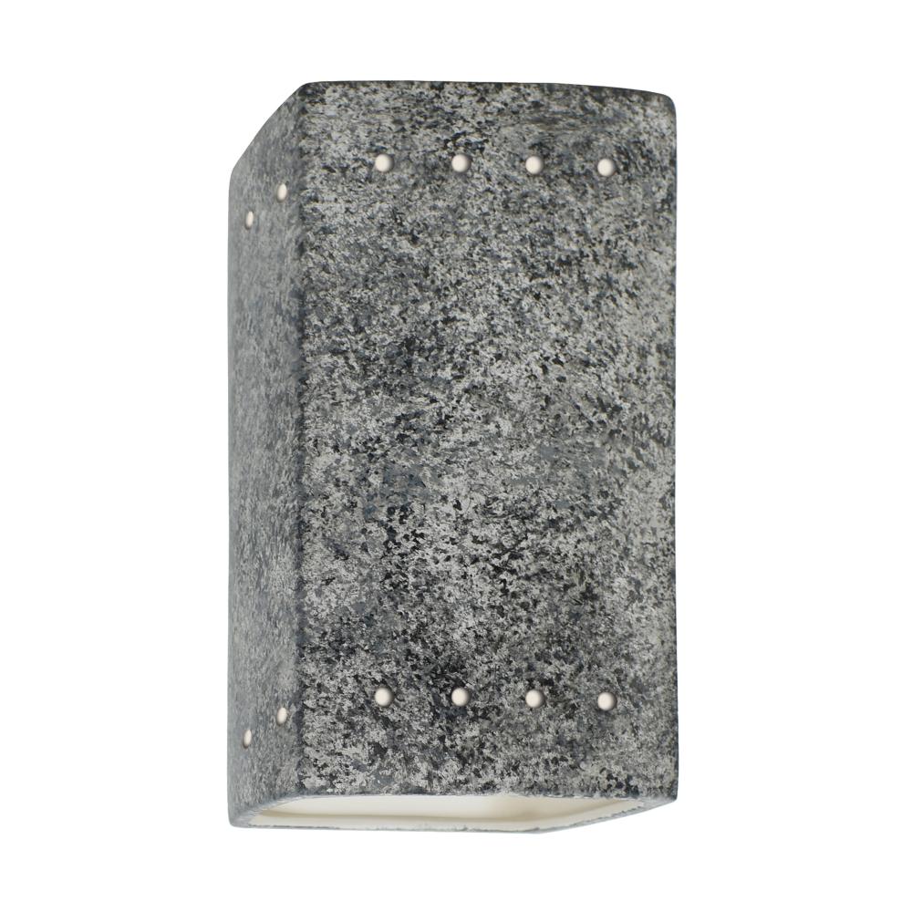 Small Rectangle w/ Perfs - Open Top & Bottom - LED