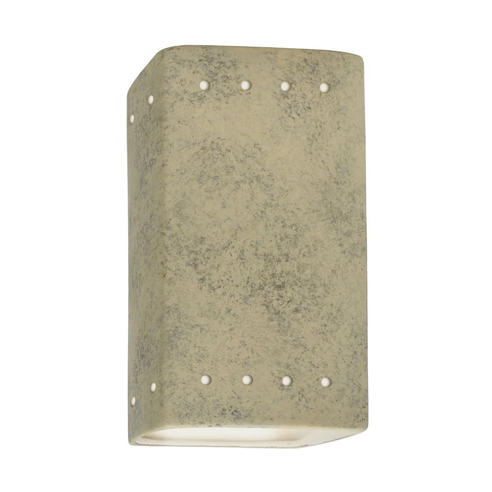 Small Rectangle w/ Perfs - Open Top & Bottom - LED