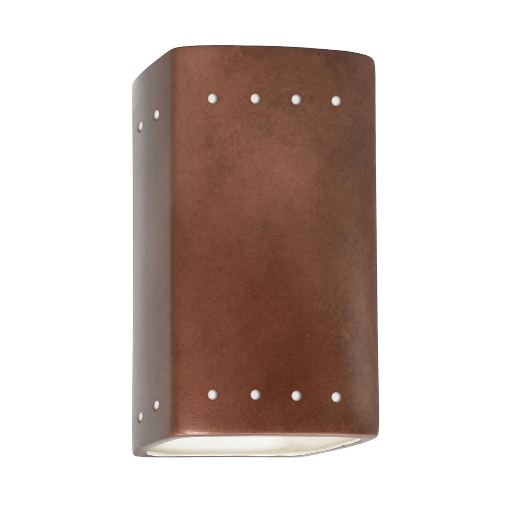 Small Rectangle w/ Perfs - Open Top & Bottom - LED