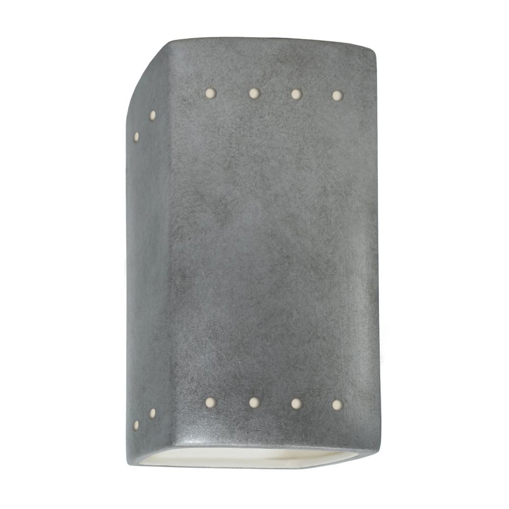 Small Rectangle w/ Perfs - Open Top & Bottom - LED