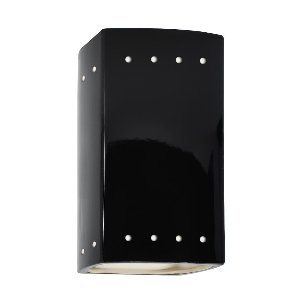 Small Rectangle w/ Perfs - Open Top & Bottom - LED